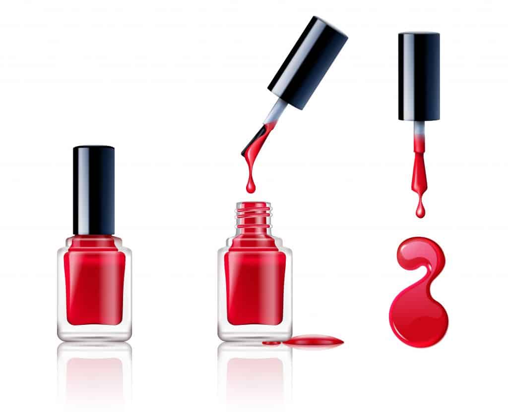 Lead is contained in some lipsticks, nail polish, and eye makeup products