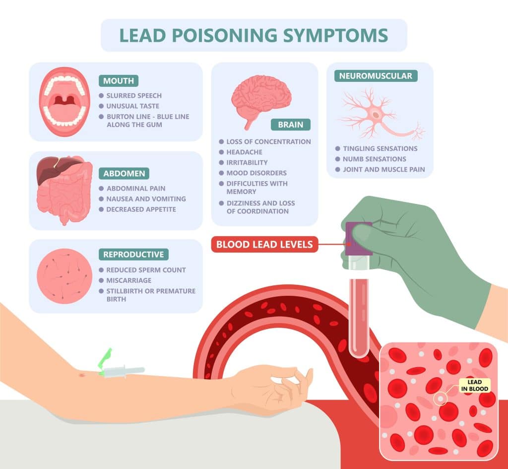 lead toxicity symptoms